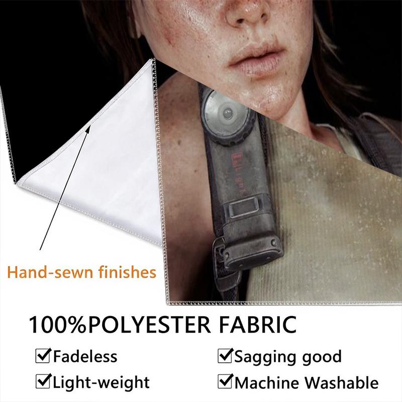 ellie williams game Wall Tapestry Aesthetic Wall Hanging Printed Fabric Blanket Decorative Tapestries for Bedroom Living Room Home Decor