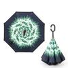Folding Long Shank Double Layer Inverted Umbrella Windproof Reverse C-Hook Male Golf Umbrella Reverse Umbrellas For Car