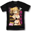 My Hero Academia Single TShirt Himiko Toga Warning Frame Waifu Anime Print Oversized Cotton Tee For Global Anime Waifu Fans