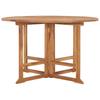Vidaxl 5-Cz. Folding Garden Furniture Set, Solid Teak Wood