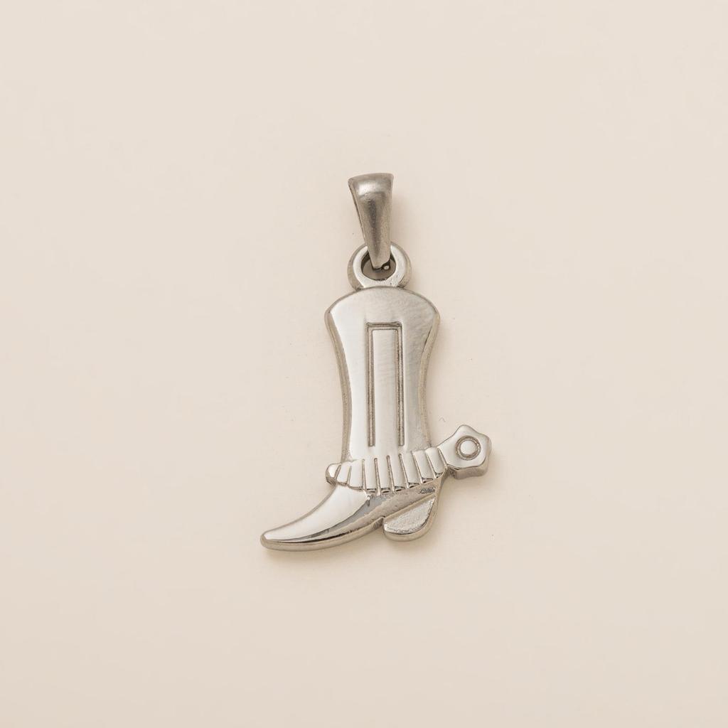 Europäisch-Amerikanischer Edelstahl-Hufeisen-Anhänger, 18K Goldbeschichtet, Farberhaltend, DIY Schmuckzubehör.