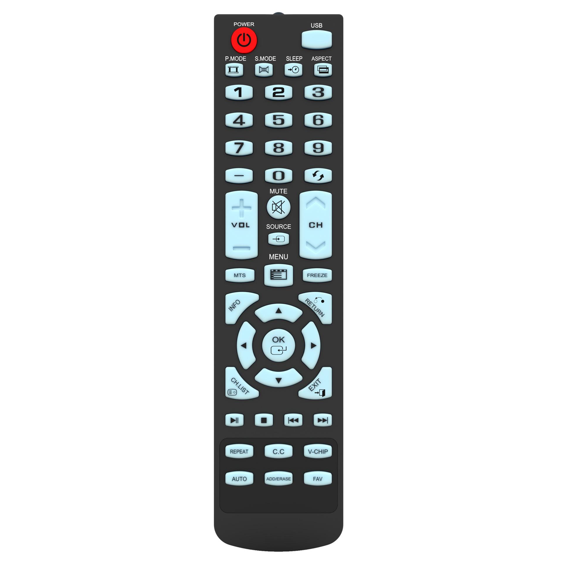 

Universal Remote for All Element TV 100 Series 20 x 4.7 x 2.2 cm