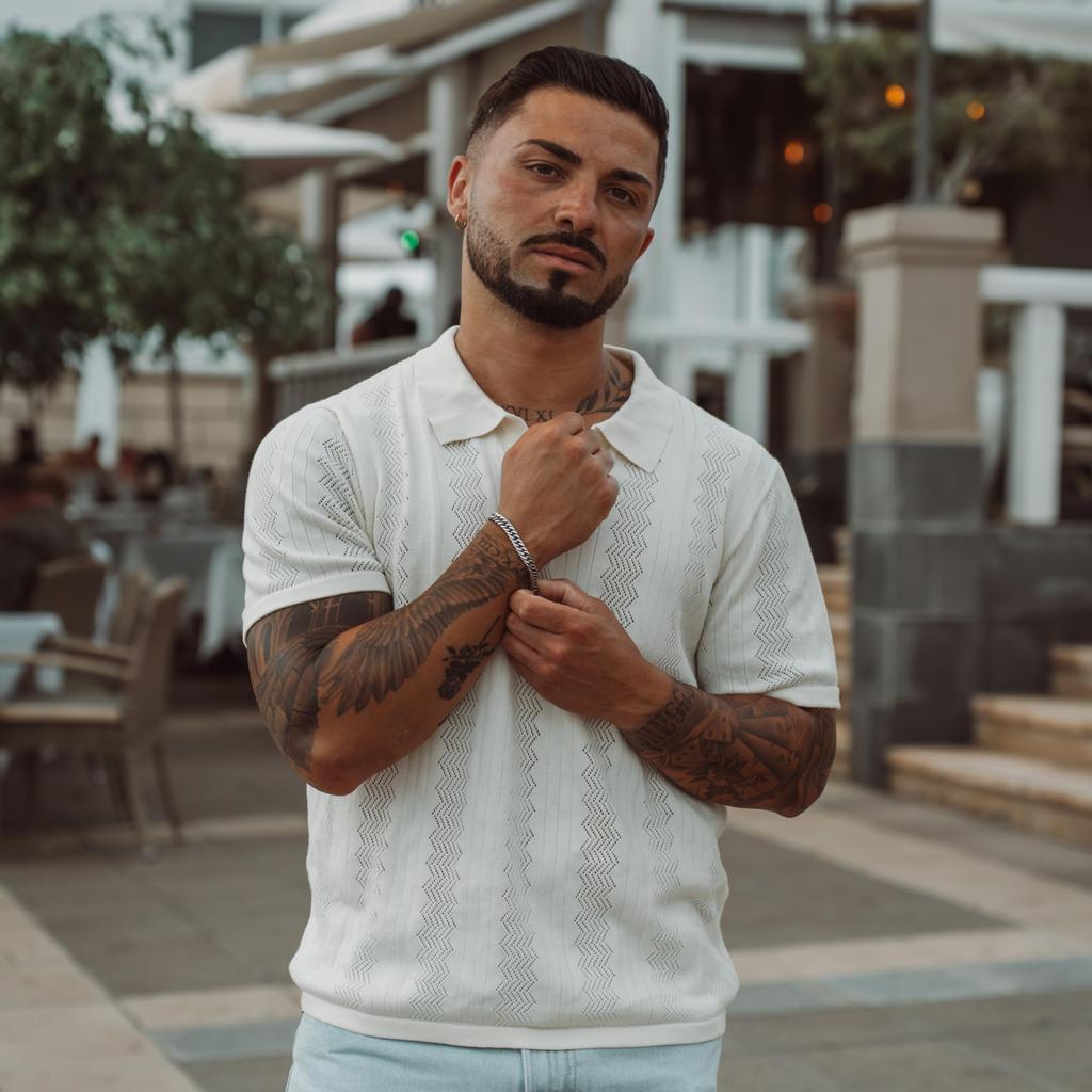 Bracelet Silver Stainless Steel Jewelry Link Arm Chain Pulsera Parajon Bracelet [SERASAR] Men's Men's