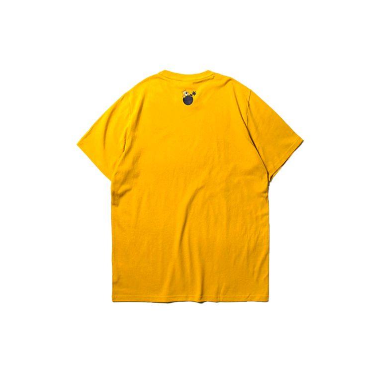 Puma X The Hundreds Logo Print Round Neck Short Sleeve T-Shirt Men Tops Gold 596750-25