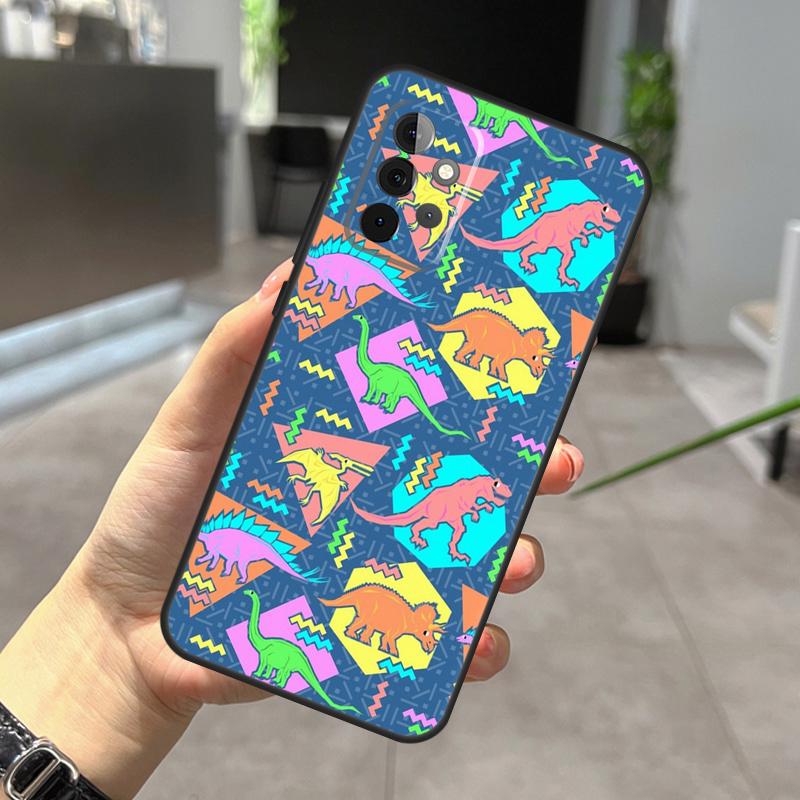 Skeleton Dinosaur Pattern Case For Samsung Galaxy A56 A36 A26 A16 A06 A25 A54 A34 A14 A52 A32 A12 A13 A33 A53 A15 A35 A55