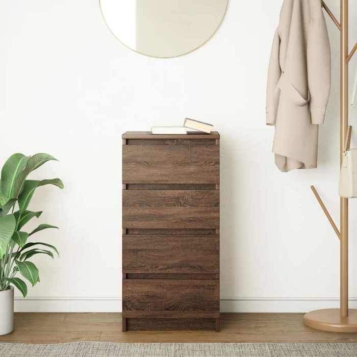 VidaXL Buffet Brown Oak 37.5x35x76 Cm Engineered Wood, Storage Furniture, Kitchen Storage Furniture, Furniture of 861757
