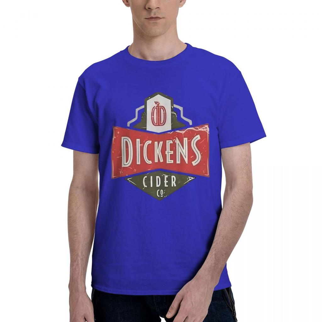 Dickens Cider Graphic 100 Cotton Casual Breathable Confortable Shirt Short Sleeve TShirt Tshirts Men
