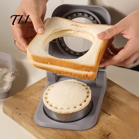Stroj na výrobu sendvičů Uncrustable, Kráječ a těsnič bez kůrky, Kulatý výrobník, Nástroj na krájení a těsnění pro domácí použití, potravinářský, pro dětské obědové boxy, Bento
