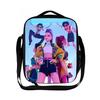Borsa termica per il pranzo del gruppo di caccia alle streghe Kpop borsa a tracolla per ragazzo scuola elementare borsa a tracolla con cartoni animati borsa da picnic portatile KTB