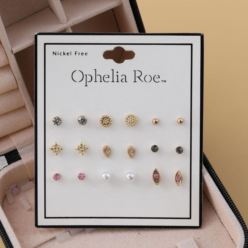 

Серьги-пусеты с бумажной картой ветра, нишевые серьги с бриллиантами, универсальный комбинированный карточный ювелирный набор, женский жемчуг