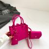 Stylish Casual Mini Tote Bag For Women In Black Orange Green And Fuchsia Perfect For Commuting And Everyday Use