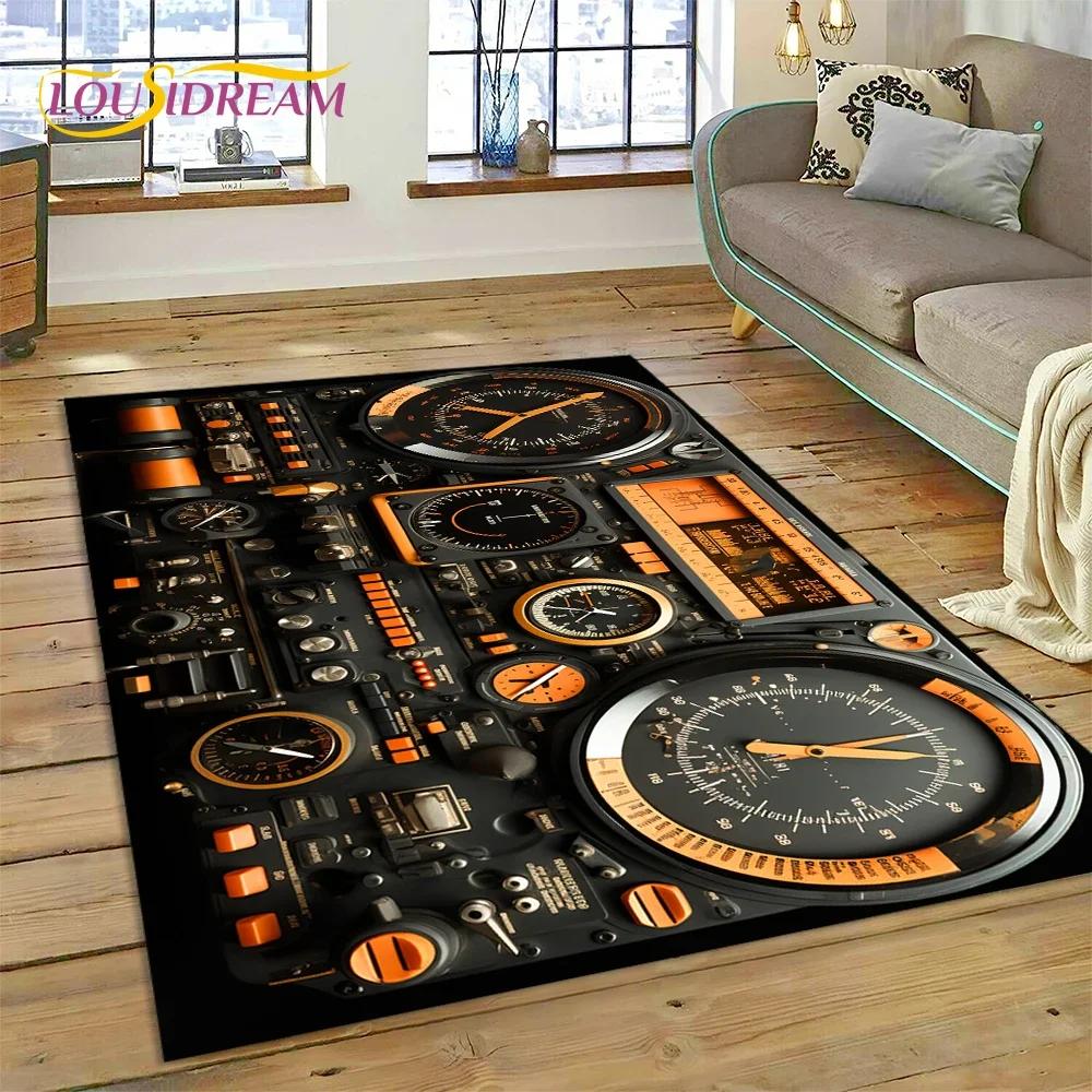 Aircraft Control Cockpit Cabin Spacecraft Dashboard Carpet Rug for Bedroom Living Room Sofa Decoration,Kid Large Decor Floor Mat