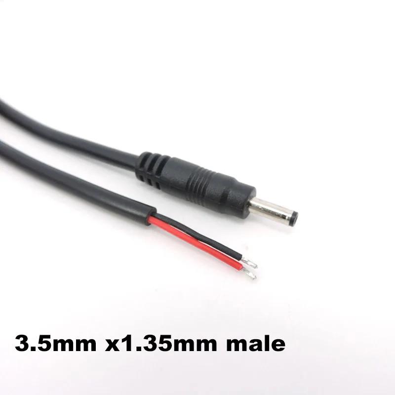 3.5x1.35mm DC male female extend connector cable Power supply Plug with extension wire DC female and Male plug adapter