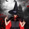 Witch Hat For Halloween Costume Party With Soft Lining Practical Nonwoven Fabric Cosplay Accessories For Kids Adults