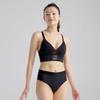Puma Solid Color Sports Breathable Backless Casual Full Cup Bra Women Underwear Black 701229178-001