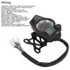 Motorcycle Speedometer, Warning Light DC12V Anti-Glare Backlit Motorcycle Tachometer with Sensor for ATV UTV 1 24 Cylinder