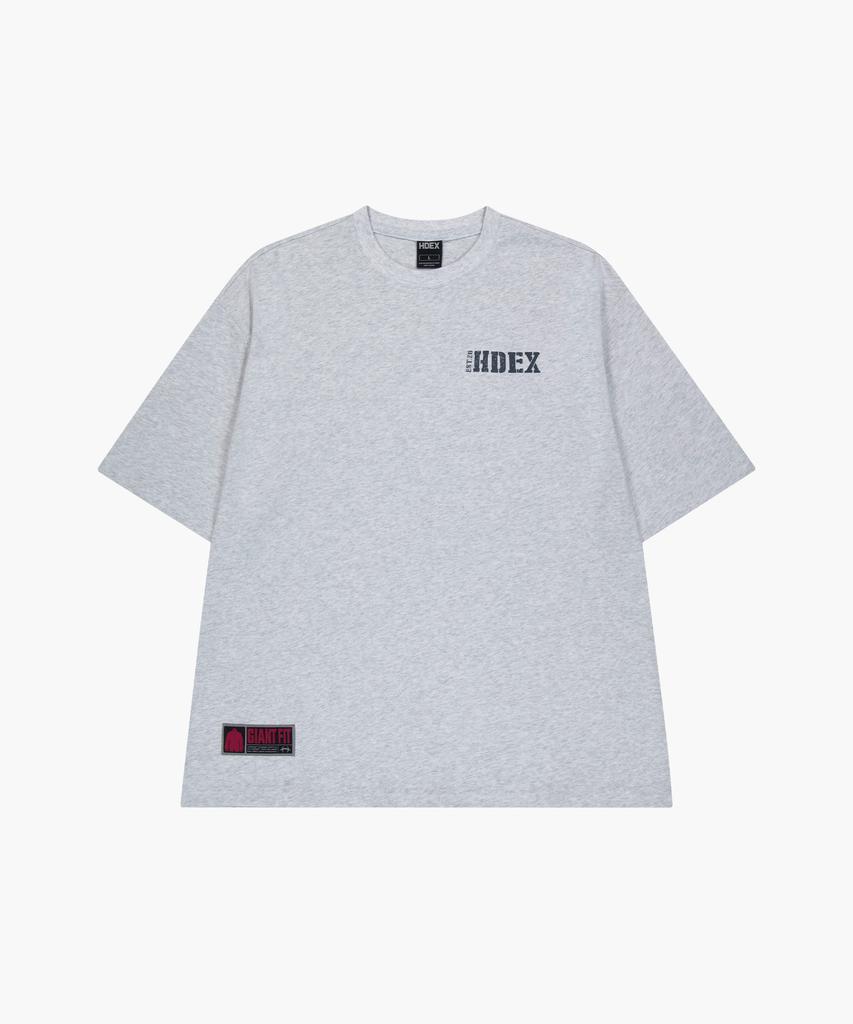 HDEX Core Small Logo Giant Fit Short Sleeve (Melange White)