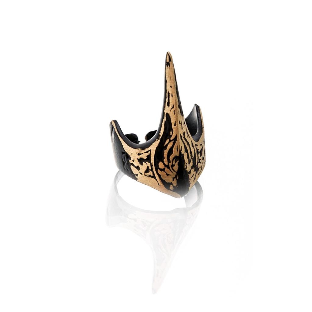 Zihgir Bogenschützenring Mattschwarzer Ring