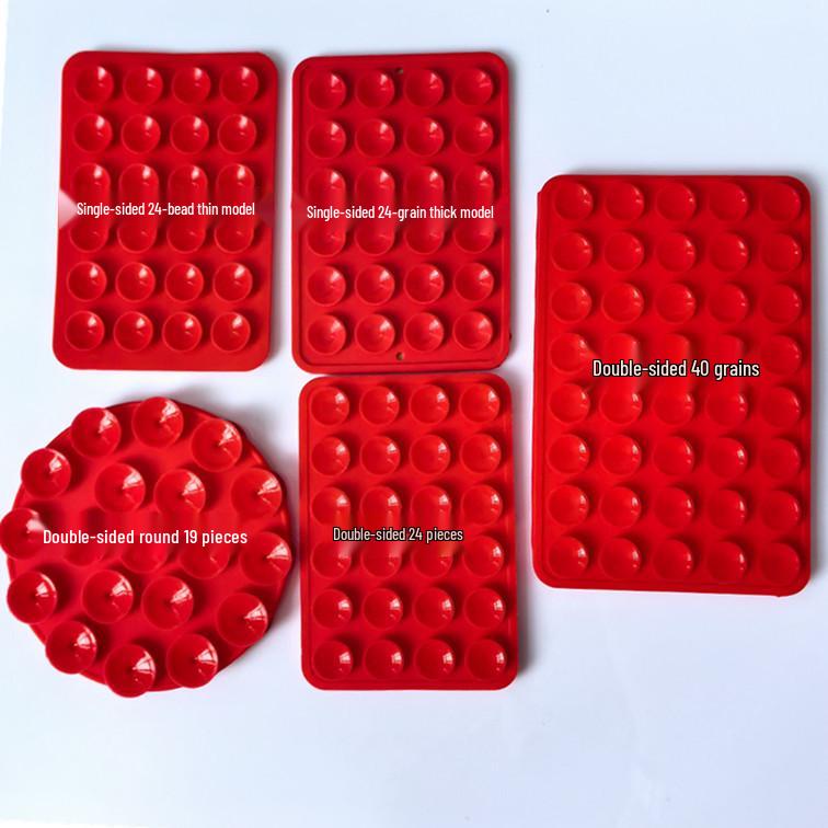 Adesivos de Ventosa de Silicone Dupla Face para Celular – Disponíveis em Conjuntos de 19, 24, 40, 48 e 80. Design Redondo e Espessado.