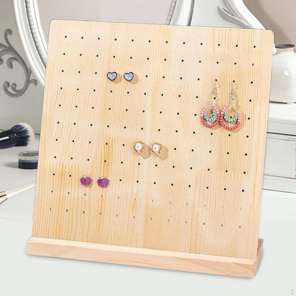 Handcrafted Wooden Jewelry Display Stand