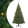 Artificial Christmas Tree with 300 LEDs and Stand Green 180 Cm