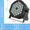 Rxakudedo Stage Light, LED Stage Lighting, 36W RGB DMX512, Voice Activated, Self-Propelled Mode, Remote Control Included, Disco Light, Party, DJ, Club