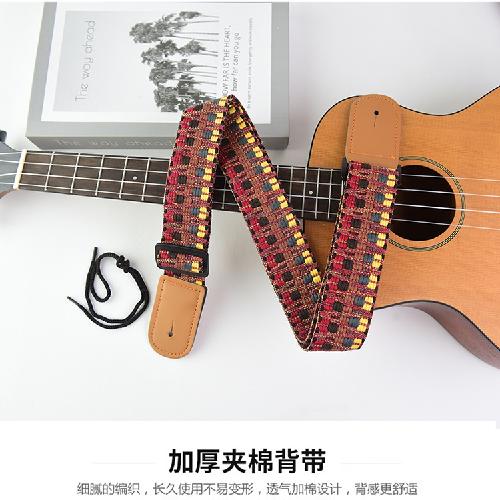 Ethnic Style Weaving Electric Guitar Strap Acoustic Guitar Strap Electric Bass Ukulele Universal Strap Guitar Accessories