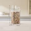 Large Capacity Cereal Containers with Measure Cup High Sealing Performance with Handle Rice Dispenser Reusable Pouring Spout