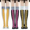 Women Funny Chicken Feet Socks Over Knee Socks Ostrich Print Slimming Socks Autumn Winter Long Tube Stockings for Ladies