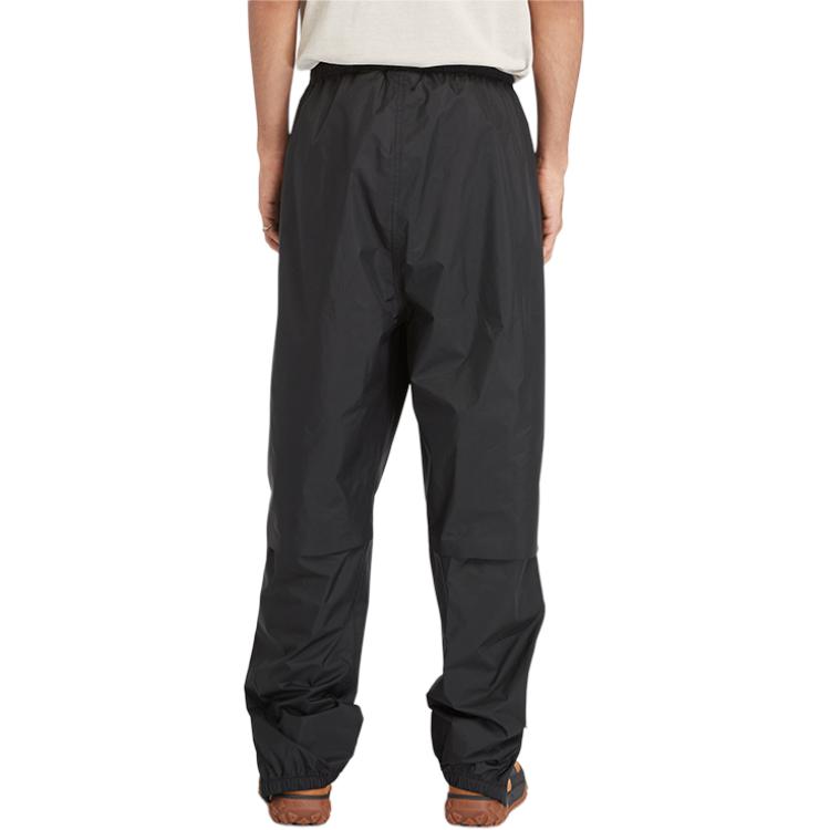 Timberland Calças Cargo Afuniladas de Cor Sólida, Cintura Média, Ajuste Elástico, Calças Masculinas Pretas A5SGJ-001