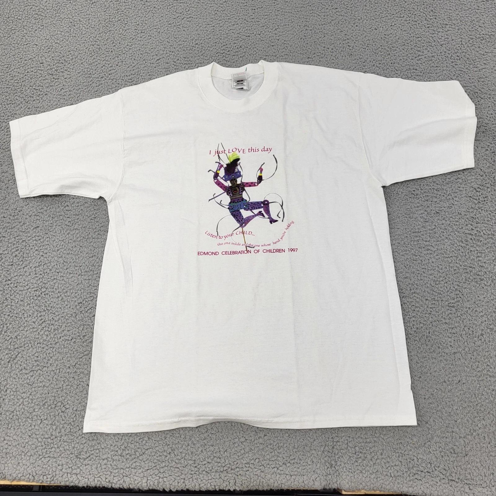 Edmond Celebration of Children 1997 Shirt Mens Large VTG 90s Graphic Lofteez 2XL
