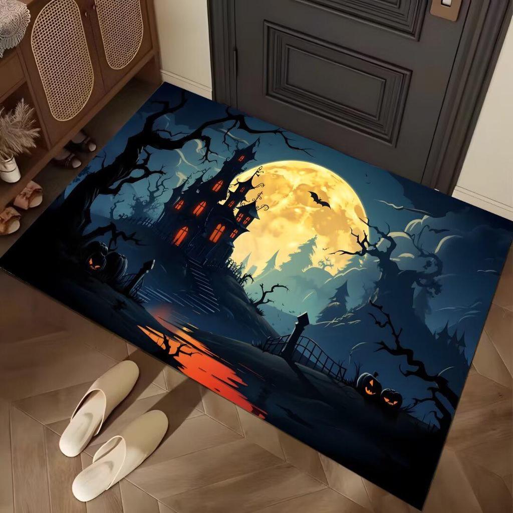 Halloween Themed Water-Absorbent & Dirt-Resistant Diatom Mud Doormat