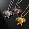 3D Embossed Sea Turtle Charm: Three Colors, Unisex Beach Vacation Accessory