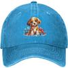 Beagle Puppy In Xmas Lights Hat for Men Baseball Hats with Design Hat