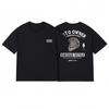 SpringSummer Retro Motorcycle Series Motorcycle Helmet Loose Printed Cotton Casual Short Sleeved Tshirt for Men and Women