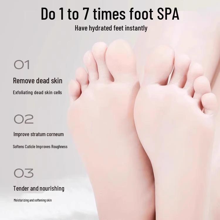 English Foot Peeling Spray: Anti-Heel Dryness & Crack Relief, Exfoliating Foot Mask for Removing Dead Skin.