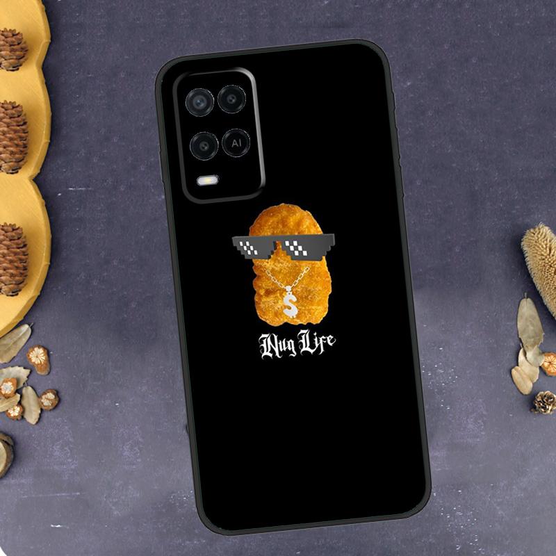 French Fries Burger Pizza Case For OPPO A74 A94 A54 A96 A76 A16 A17 A57 A77 A15 A5 A9 A31 A53 A52 A72 A91 A57s Cover