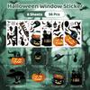 6/8/9 Sheets Halloween Window Clings Cute Ghost Pumpkin Bat Removable Self Adhesive For Home Party Glass Decor