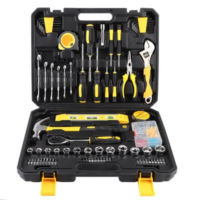 Conjunto de Ferramentas Domésticas de 108 Peças Chave de Boca Chave de Fenda Kit de Ferramentas Manuais de Hardware para Decoração Manutenção
