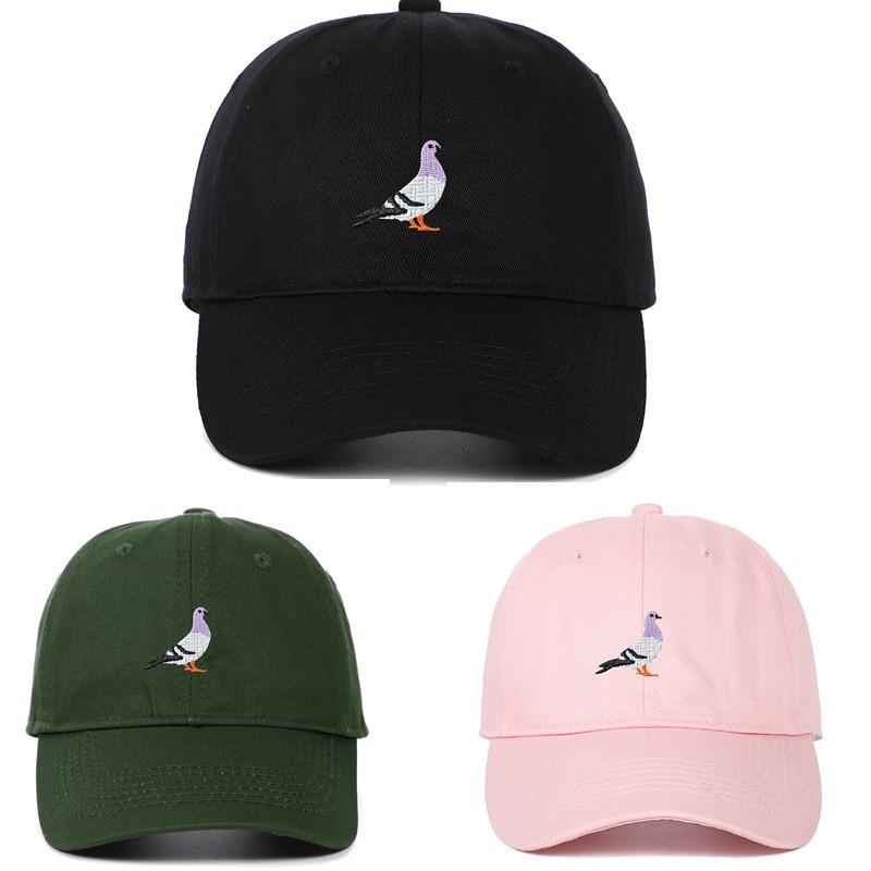 Gorra de Béisbol Bordada con Paloma con Protección Solar Para Uso Casual