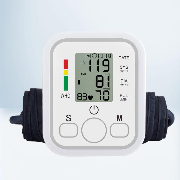 High Precision Home Use Fully Automatic Arm Blood Pressure Monitor with Voice Functionality