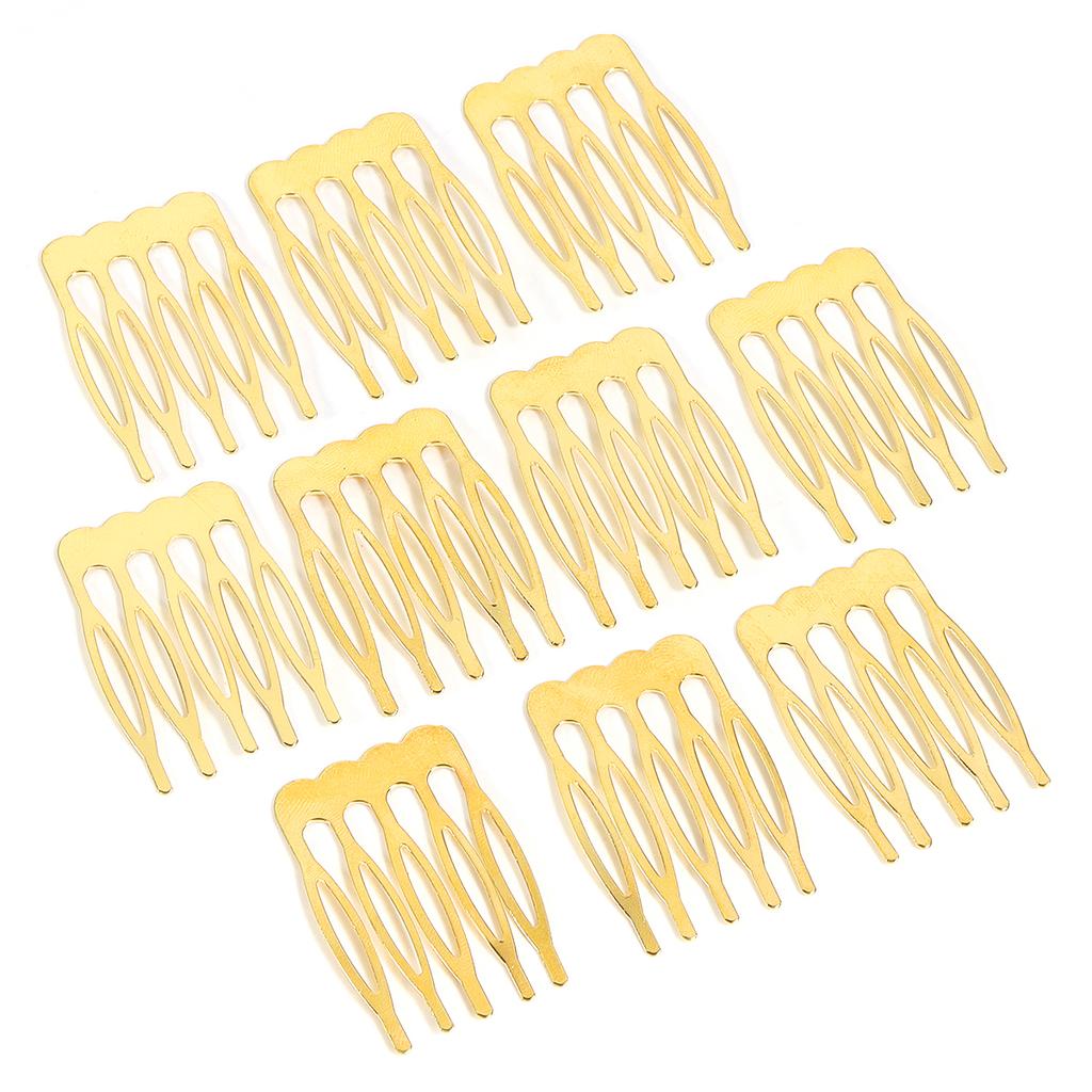 10pcs Simple Hairpins Hair Combs Metal 5 8 10 Teeth Bridal Hair Comb For Women Bridal DIY Wedding Hair Pins Headwear Accessories
