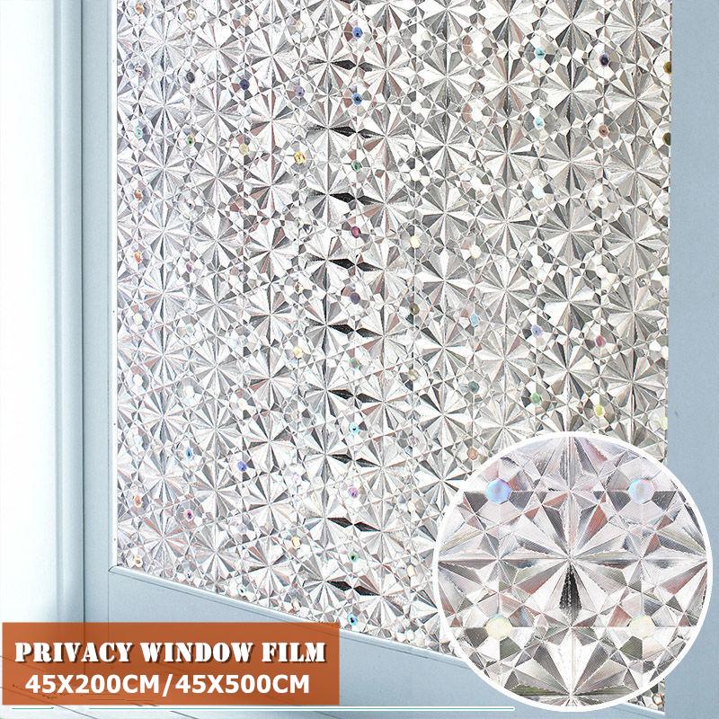 Household Privacy Static Glass Film Window Cling Frosted Sticker Non-Adhesive Art Decal