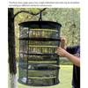 Foldable Ventilated Mesh Organiser With Hanging Hook Rustproof Nylon Designs Rack For Camping Home Storage Solution