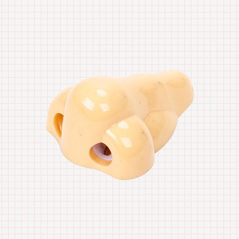 1pc Creative Funny Big Nose Pencil Sharpener Manual Double Hole Tool Student Stationery