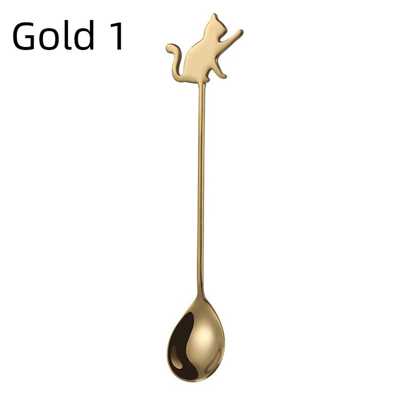 Chic and Fun Cat Shaped Spoon in 304 Stainless Steel for Dessert Delights