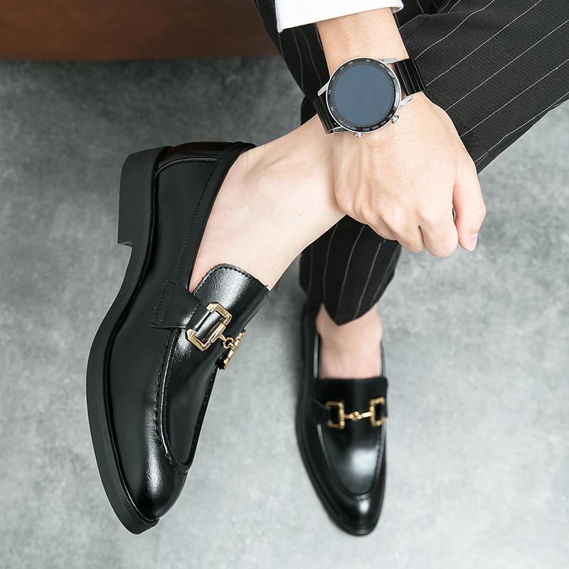 Fashion Artificial Leather Men Shoes New Driving Flats Casual Business Style Shoe Trendy Fashion Outdoor Non-slip Lazy Loafers Men Shoes