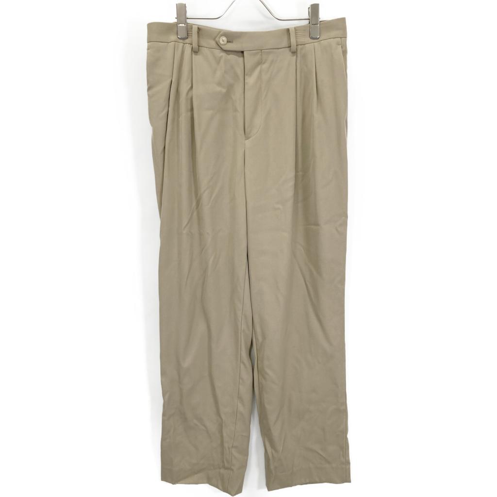AURALEE A22AP02MG Two-Tuck Gabardine Slacks Bottoms 5 BeigeUsed