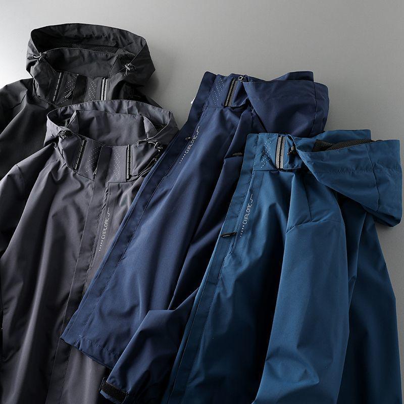 Men's American-Style Windbreaker: Waterproof, Windproof Outdoor Jacket for Spring & Autumn