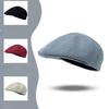 New Jacquard Beret for Women Thin Fashion Painter Hat Korean Style Solid Color Versatile Hollow Front Hat